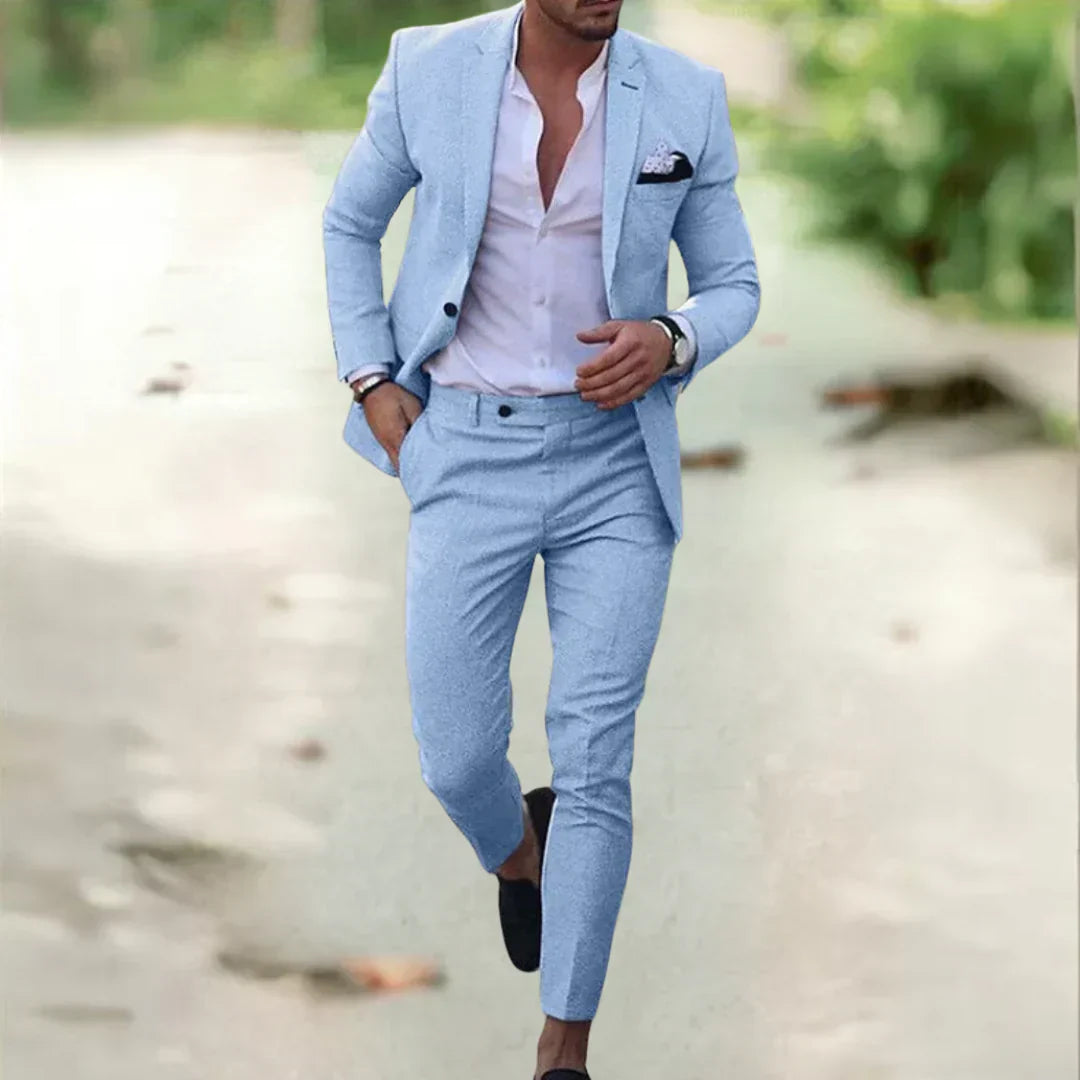 Thorne Modern Tailored Suit Elegant Formal Jacket and Trousers Set