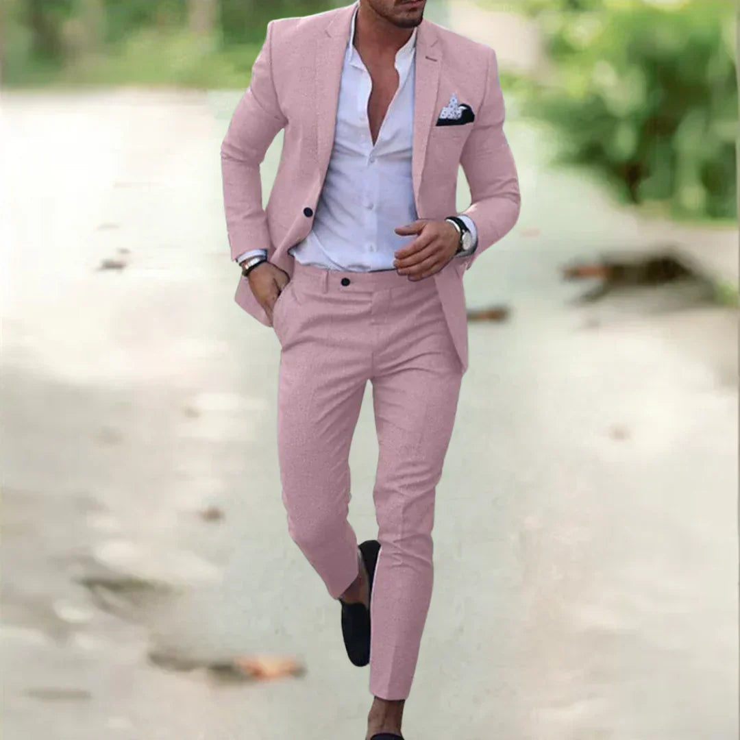 Thorne Modern Tailored Suit Elegant Formal Jacket and Trousers Set