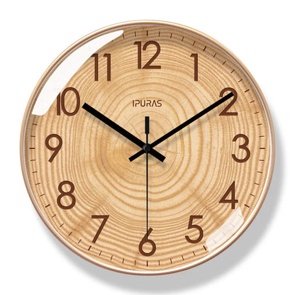 TimeWisp Retro Skandinavische Minimalistische Wanduhr