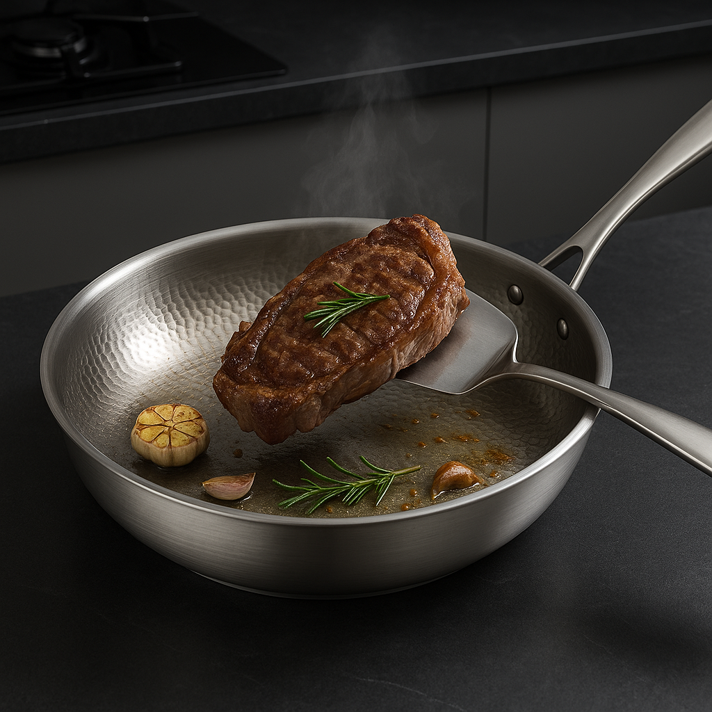 Titan Premium Titan-Bratpfanne unbeschichtet induktionsgeeignet