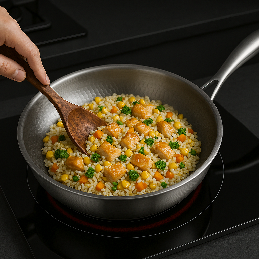 Titan Premium Titan-Bratpfanne unbeschichtet induktionsgeeignet