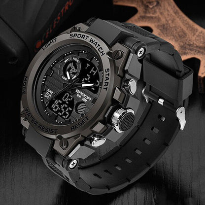 TitanGuard Military Men’s Watch Rugged Analog Digital Multifunction Timepiece