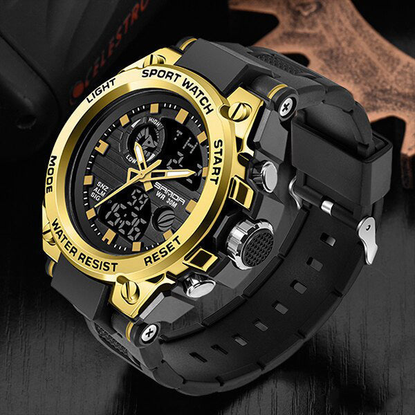 TitanGuard Military Men’s Watch Rugged Analog Digital Multifunction Timepiece