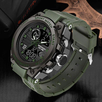 TitanGuard Military Men’s Watch Rugged Analog Digital Multifunction Timepiece