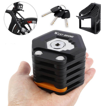 TitanLock Pro kraftig foldbar cykellås med beslag