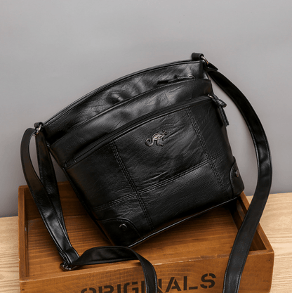 Toli Vintage Leder Schultertasche mit Geräumigem Organisiertem Design