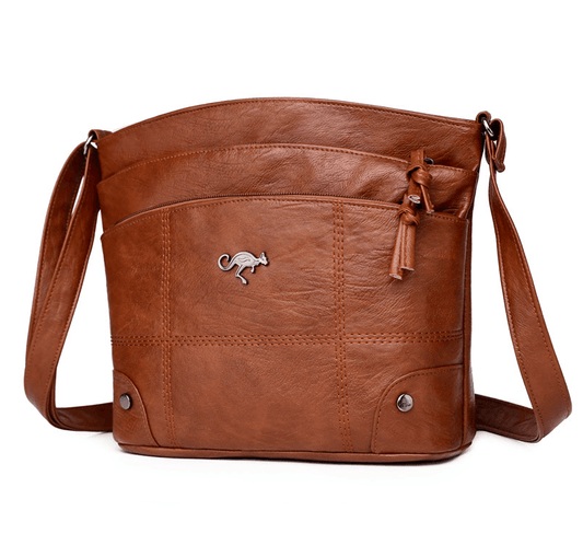 Toli Vintage Leder Schultertasche mit Geräumigem Organisiertem Design