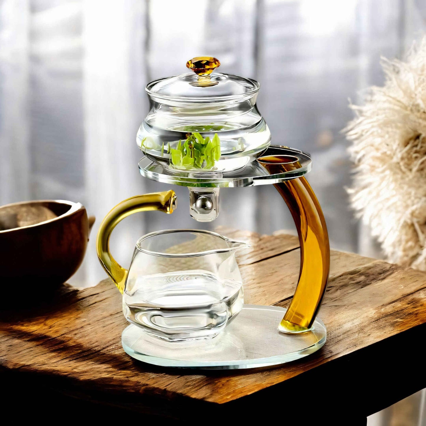 TranquiliTea Magnetischer Glas-Teesieb-Teekanne