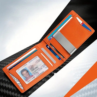 TravelPrime RFID-blokerende slank rejsepung carbon-look bifold