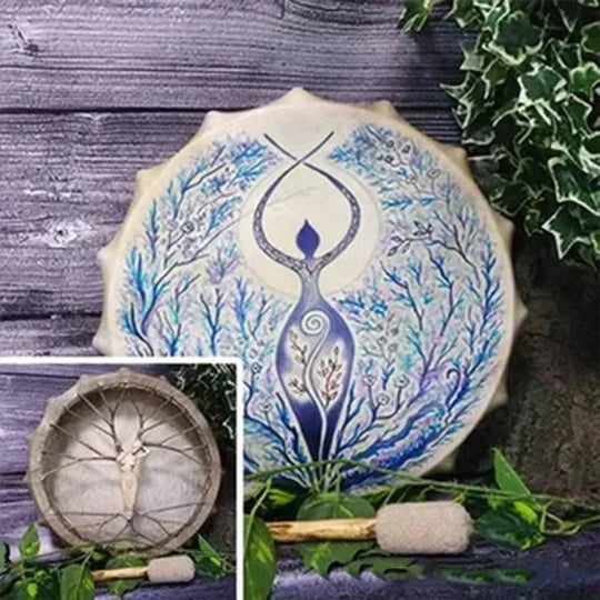 Tree of Life handgefertigte Schamanentrommel – Meditations- & Klangheilungsinstrument