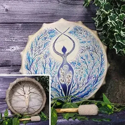 Tree of Life handgefertigte Schamanentrommel – Meditations- & Klangheilungsinstrument