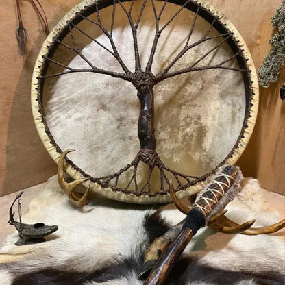 Tree of Life handgefertigte Schamanentrommel – Meditations- & Klangheilungsinstrument