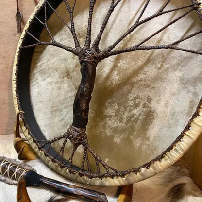 Tree of Life handgefertigte Schamanentrommel – Meditations- & Klangheilungsinstrument