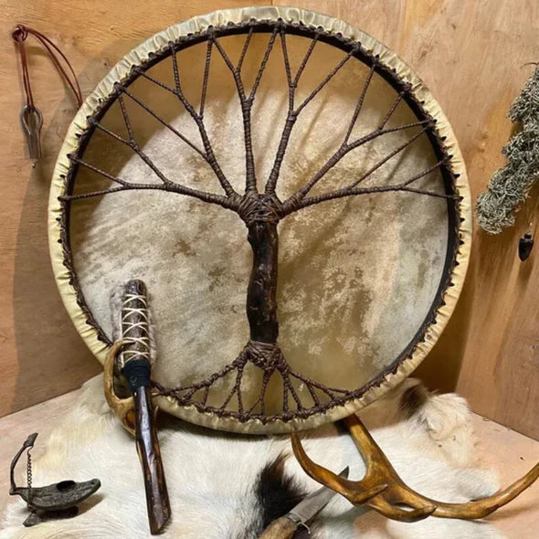 Tree of Life handgefertigte Schamanentrommel – Meditations- & Klangheilungsinstrument