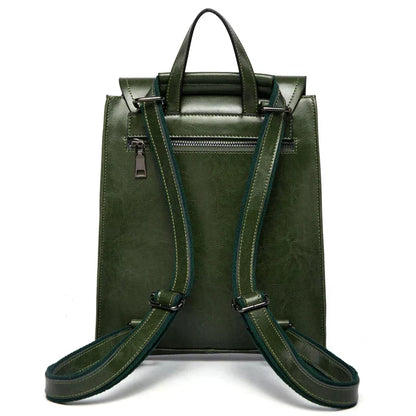 Trendy Leather Backpack for Women Stylish Everyday Travel Bag