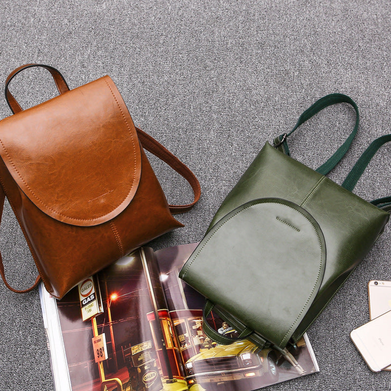 Trendy Leather Backpack for Women Stylish Everyday Travel Bag