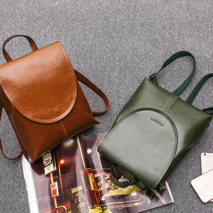 Trendy Leather Backpack for Women Stylish Everyday Travel Bag