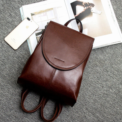 Trendy Leather Backpack for Women Stylish Everyday Travel Bag