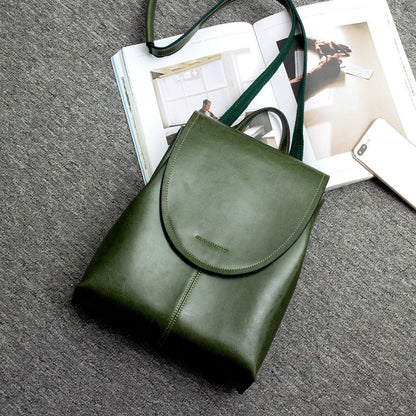 Trendy Leather Backpack for Women Stylish Everyday Travel Bag