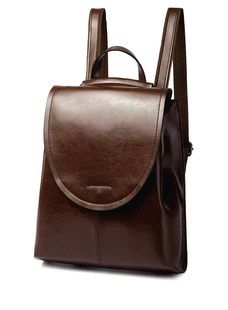 Trendy Leather Backpack for Women Stylish Everyday Travel Bag