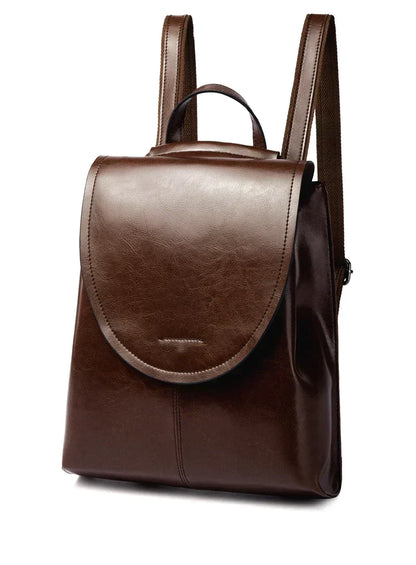 Trendy Leather Backpack for Women Stylish Everyday Travel Bag