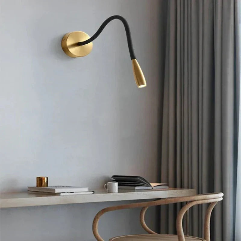 TrendyShine regulowana lampa ścienna z ramieniem nowoczesna lampa kierunkowa