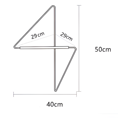 Triad Geometrischer Garderobenständer mit multifunktionalem Stauraum