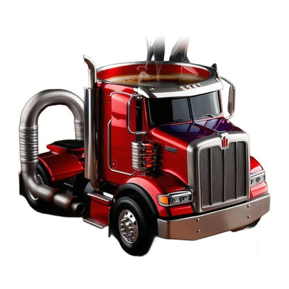 LKW-förmige Keramiktasse Handgefertigtes Geschenk für Fahrer