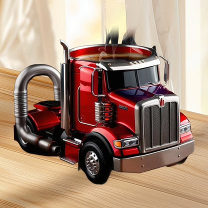 LKW-förmige Keramiktasse Handgefertigtes Geschenk für Fahrer