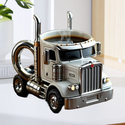 LKW-förmige Keramiktasse Handgefertigtes Geschenk für Fahrer