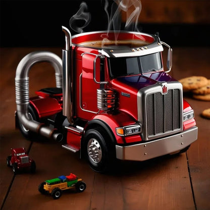 LKW-förmige Keramiktasse Handgefertigtes Geschenk für Fahrer