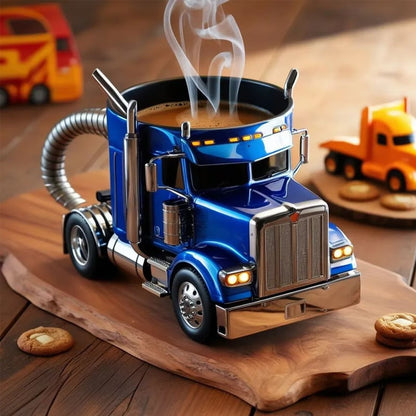 LKW-förmige Keramiktasse Handgefertigtes Geschenk für Fahrer