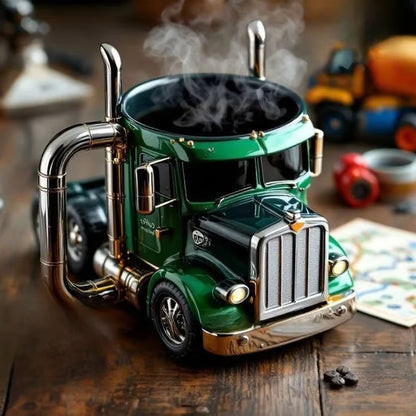 LKW-förmige Keramiktasse Handgefertigtes Geschenk für Fahrer