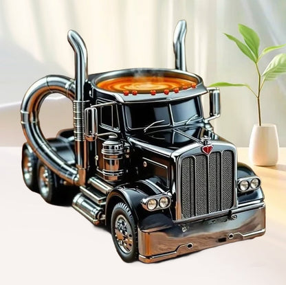 LKW-förmige Keramiktasse Handgefertigtes Geschenk für Fahrer