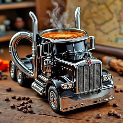 LKW-förmige Keramiktasse Handgefertigtes Geschenk für Fahrer