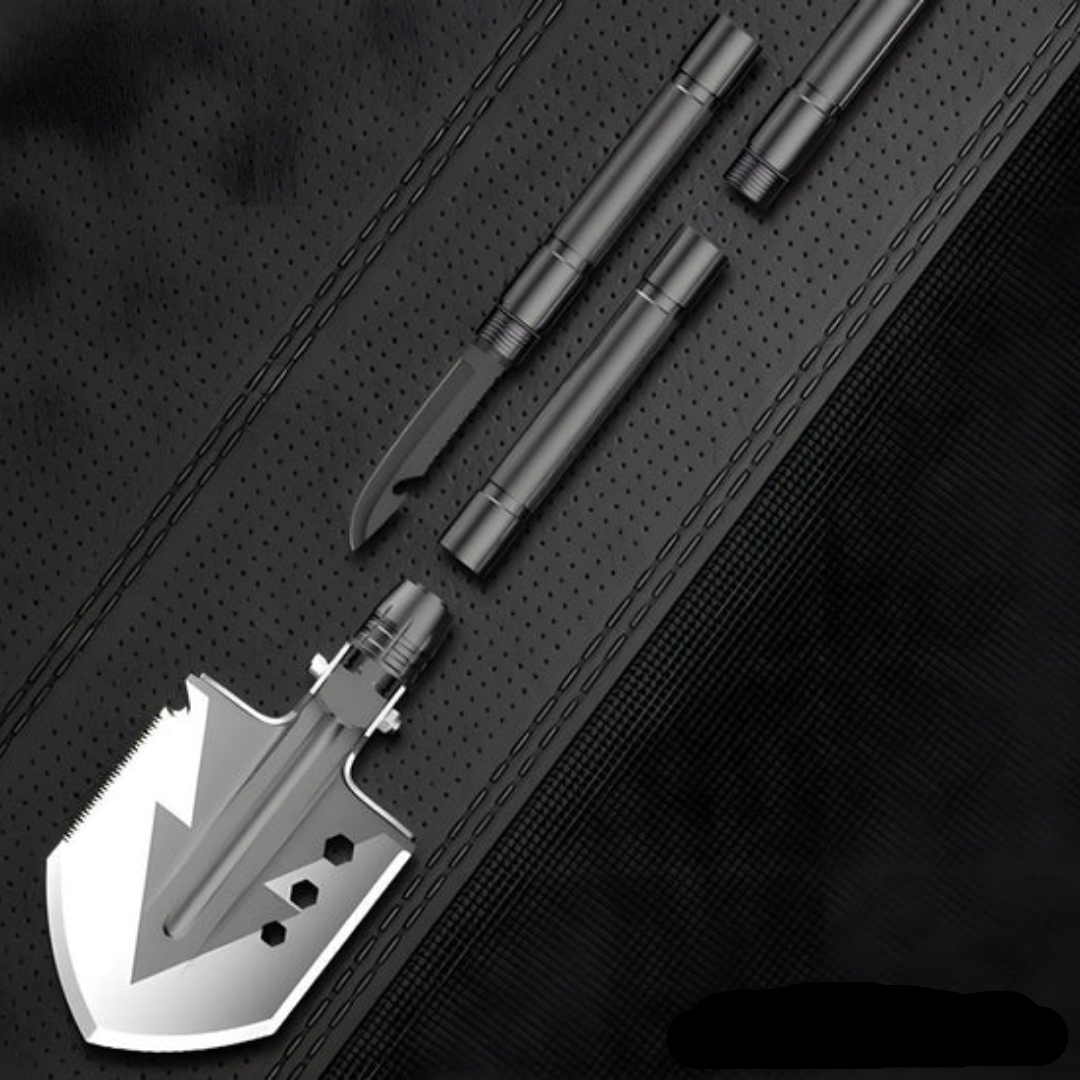 Ultieme tactische opvouwbare schop – 16-in-1 survival- en camping multitool
