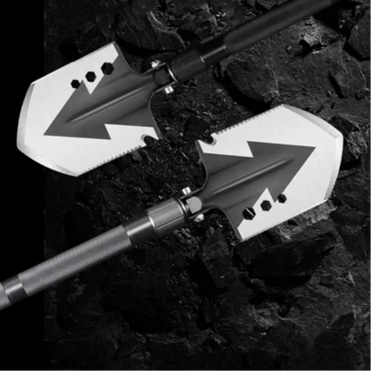 Ultieme tactische opvouwbare schop – 16-in-1 survival- en camping multitool