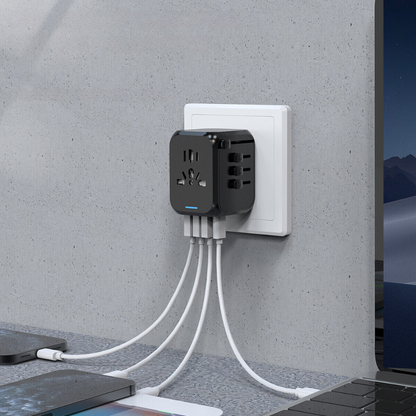 Ultimate Travel Power Hub Universal Adapter with USB Ports