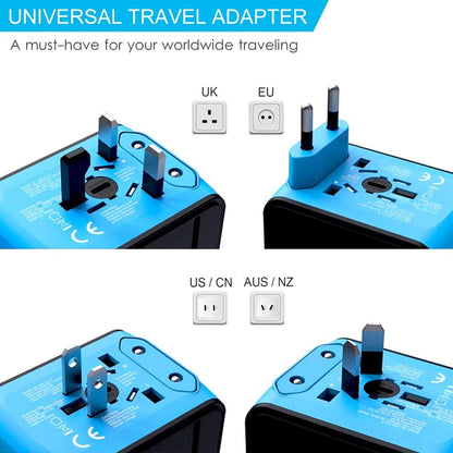 Ultimate Travel Power Hub Universal Adapter with USB Ports