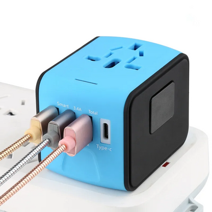 Ultimate Travel Power Hub Universal Adapter with USB Ports