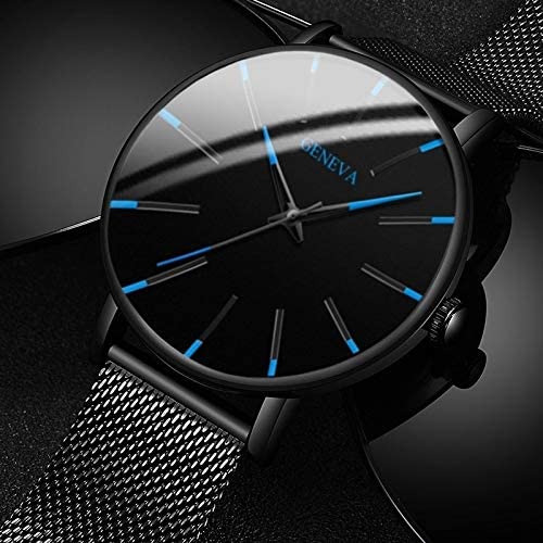 Ultra Thin Men’s Business Watch with Minimalist Stainless Steel Design