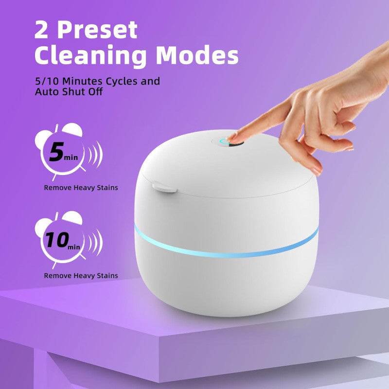 UltraClean Pro Ultrasonic Cleaner with UV Light for Jewelry and Small Items