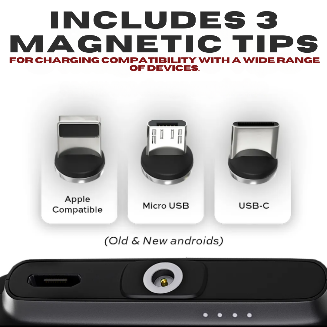 Universal Magnetisk Mini Powerbank Bærbar Oplader