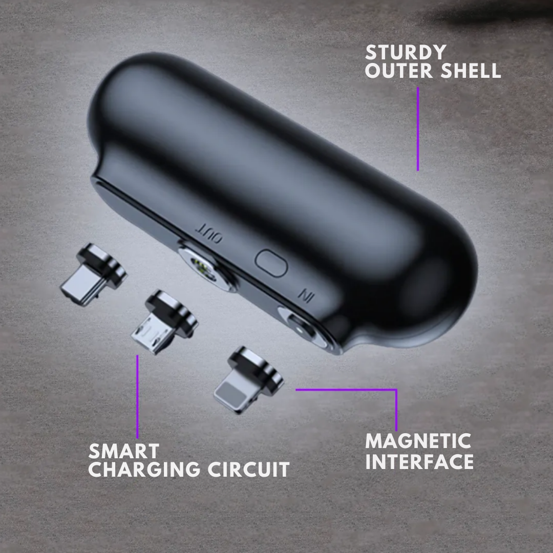 Universal Magnetisk Mini Powerbank Bærbar Oplader