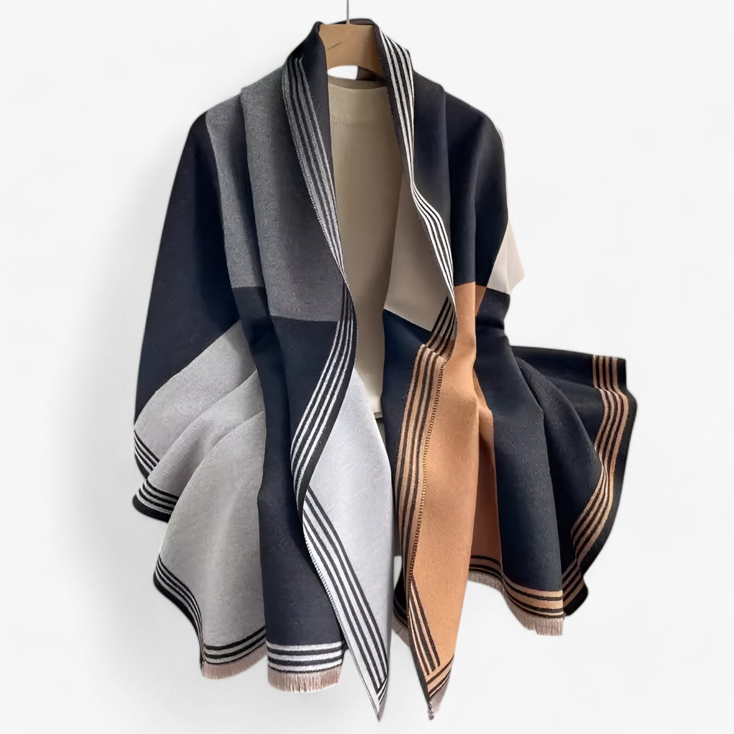 Valeria Luxe Cashmere Scarf with Soft Lightweight Fabric and Elegant Versatile Design