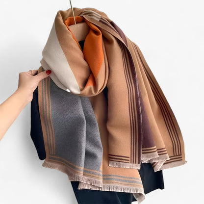 Valeria Luxe Cashmere Scarf with Soft Lightweight Fabric and Elegant Versatile Design