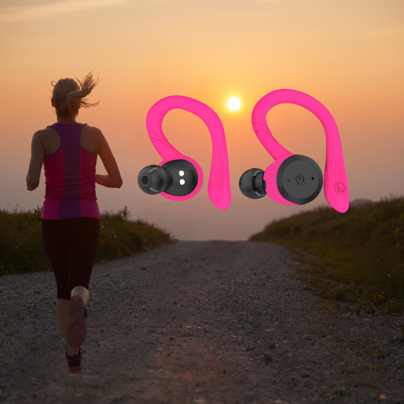 Vega Waterproof Wireless Sport Earbuds with 20 Hour Battery and Secure Fit