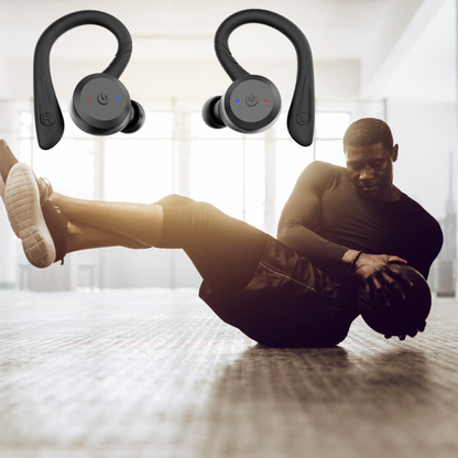 Vega Waterproof Wireless Sport Earbuds with 20 Hour Battery and Secure Fit
