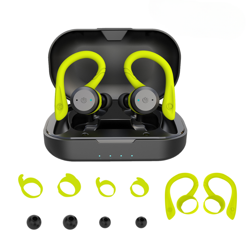Vega Waterproof Wireless Sport Earbuds with 20 Hour Battery and Secure Fit