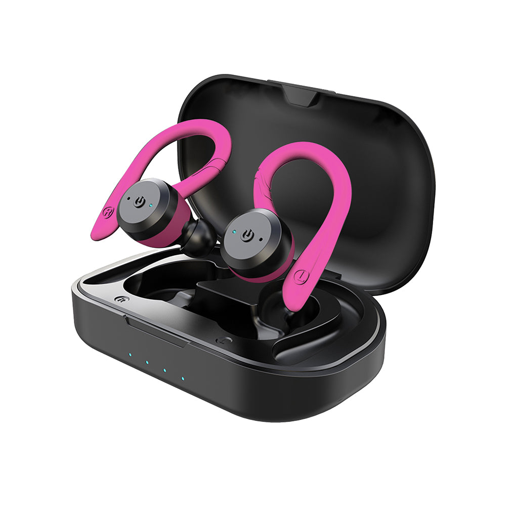 Vega Waterproof Wireless Sport Earbuds with 20 Hour Battery and Secure Fit
